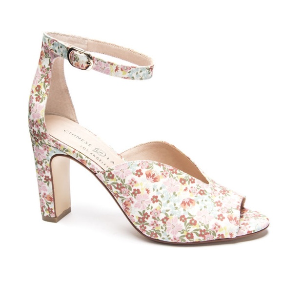 Chinese Laundry Starley Peep Toe Heel Floral - Picture 1 of 3
